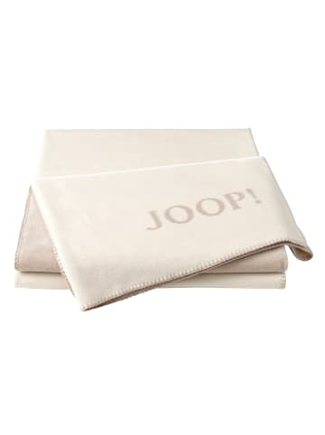 JOOP! JOOP! UNI-DOUBLEFACE Wohndecke 150x200 cm, Ecru-Feder