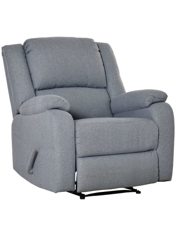 HOMCOM Relaxsessel-87L x 96B x 98H cm-Hellgrau