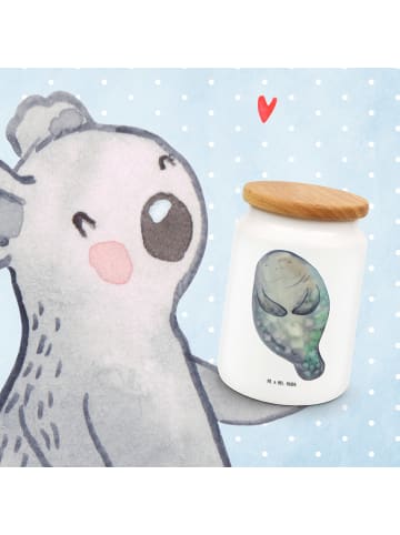 Mr. & Mrs. Panda Dose Seekuh Happy ohne Spruch in Weiß