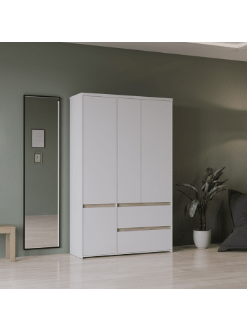 CALICOSY Schrank CLYDE in Helles Holz - (W) 138,2  x (H) 220,5  x (L) 50  cm