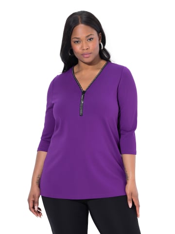 Ulla Popken Shirt in dunkle lilie