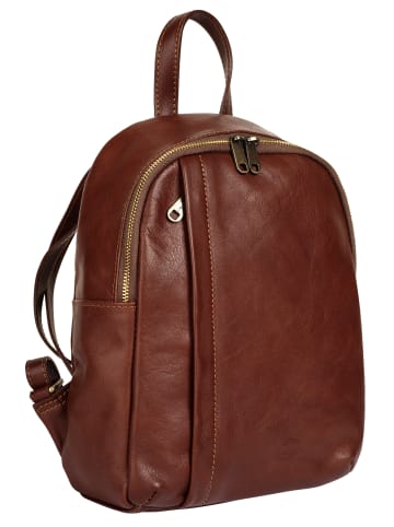 piké Rucksack echt Leder in braun