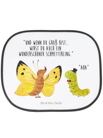 Mr. & Mrs. Panda sonnenschutz Raupe Schmetterling mit Spruch in Weiß