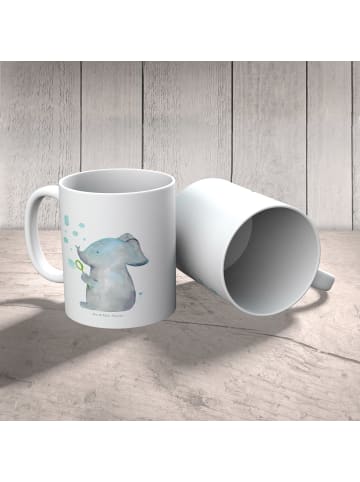 Mr. & Mrs. Panda Kindertasse Elefant Seifenblasen ohne Spruch in Weiß