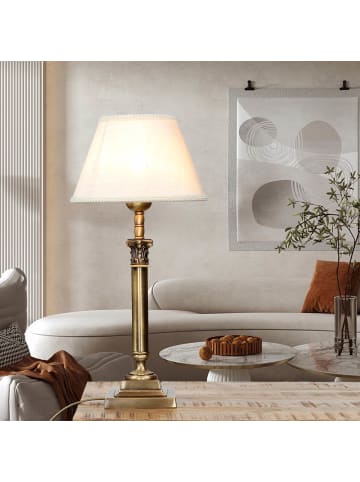 Licht-Erlebnisse Tischlampe (B)20.5 x (L)20.5 x (H)41.5 cm in Bronze hell glänzend WeißBronze hell glänzend Weiß