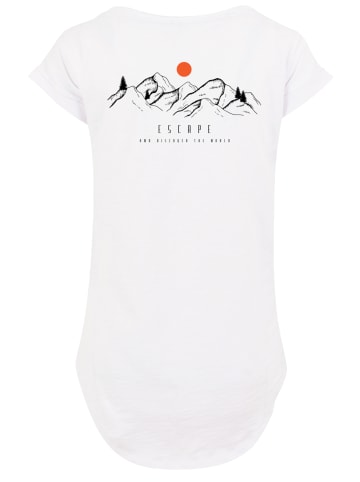 F4NT4STIC Long Cut T-Shirt Discover the world in weiß