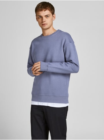 Jack & Jones Basic Sweater Langarm Shirt Rundhals Pullover JJESTAR in Blau