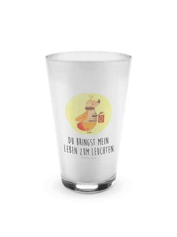 Mr. & Mrs. Panda Glas Glühwürmchen mit Spruch in Transparent
