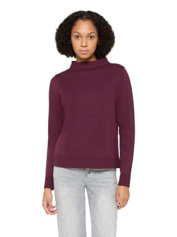 Betty Barclay Strickpullover mit Stehkragen in Dark Aubergine