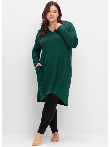 sheego Freizeitkleid in tiefgrün