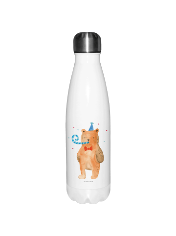 Mr. & Mrs. Panda Thermosflasche Bär Geburtstag ohne Spruch in Weiß
