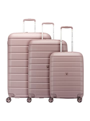 Roncato Relife 4 Rollen Kofferset 3-teilig mit Dehnfalte pink pastel