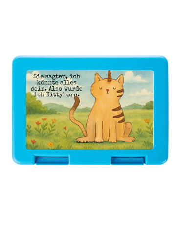 Mr. & Mrs. Panda Brotdose Einhorn Katze Design mit Spruch in Weiß