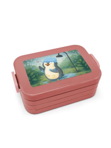 Mr. & Mrs. Panda MEPAL Bentobox Pinguin Duschen Design ohne Spruch in Rot Pastell