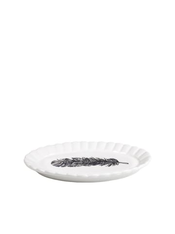 Blond Amsterdam Ovale Schale Feder in Schwarz - 14cm