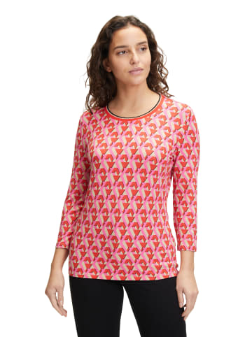 Betty Barclay Basic Shirt mit Print in Red/Beige