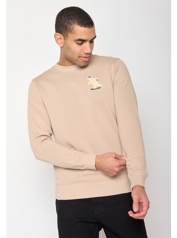 GreenBomb Sweatshirt Animal Ice Bear in Kaffee Latte