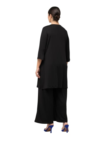 Ulla Popken Shirtjacke in schwarz