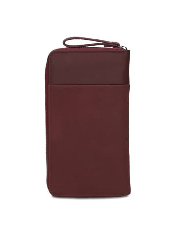 Zwei Eva Geldbörse 20 cm in rubin