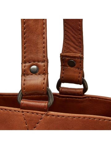 The Chesterfield Brand Wax Pull Up Schultertasche Leder 36 cm Laptopfach cognac