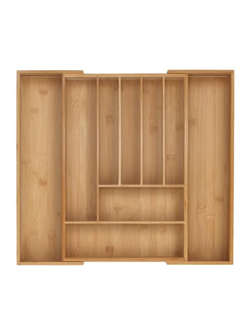 relaxdays Besteckkasten in Natur- (B)50 x (H)5 x (T)45 cm
