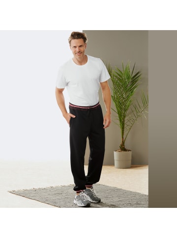 Erwin Müller Sweat Freizeithose, lang in schwarz