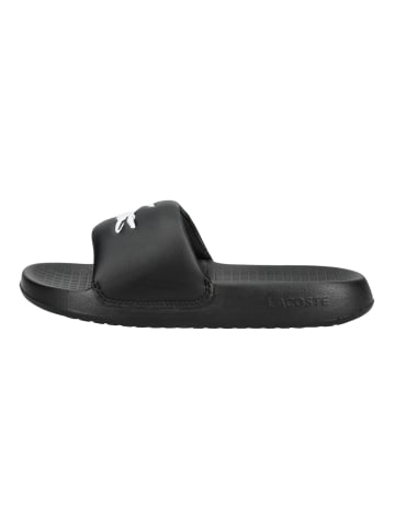 Lacoste Pantoletten SERVE SLIDE 1.0 Schwarz/Weiß
