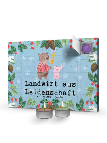 Mr. & Mrs. Panda Adventskalender Landwirt Leidenschaft mit Spruch in Eisblau