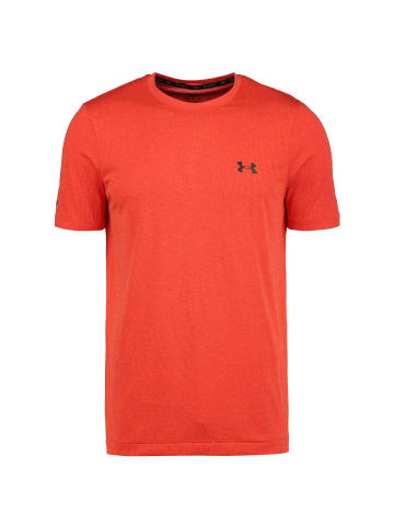 Under Armour Trainingsshirt Rush Seamless Illusion in neonrot / schwarz