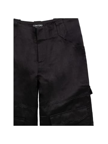 Tom Ford Schwarz Viskose Cargo Hose