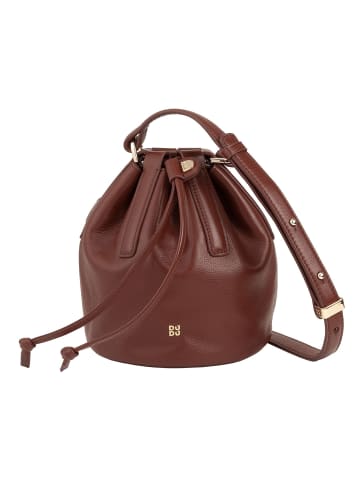 DuDu Filicudi Beuteltasche Leder 14 cm in chocolate