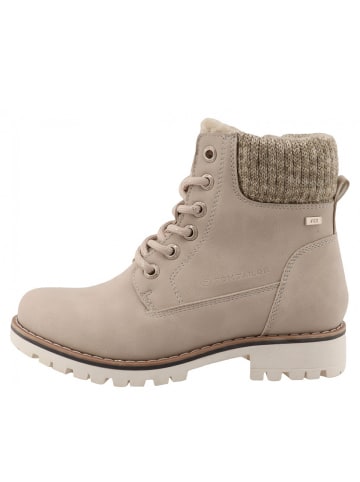 Tom Tailor Schnürstiefel  in Beige