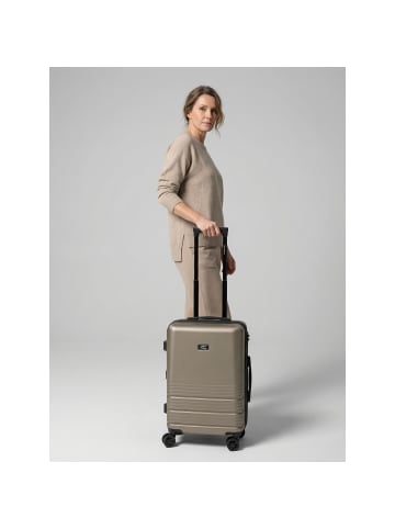 Camel Active Hanoi 4 Rollen Kabinentrolley S 55 cm mit Dehnfalte in camel