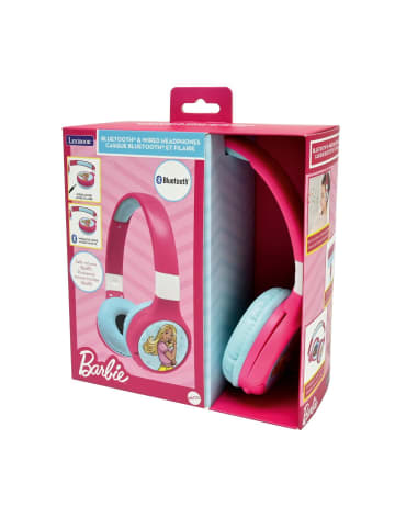 Lexibook Barbie 2-in-1 Bluetooth® & Kabel-Kopfhörer faltbar