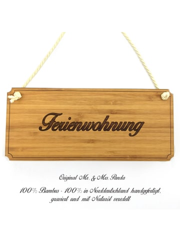 Mr. & Mrs. Panda Schild Ferienwohnung mit Spruch in Keine Angabe