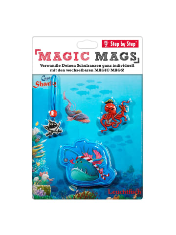 Step by Step Ranzen-Zubehör-Set MAGIC MAGS in Capt'n Sharky, Leuchtfisch