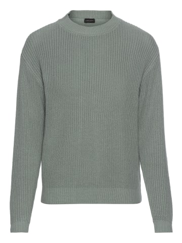 Laura Scott Rundhalspullover in graugrün