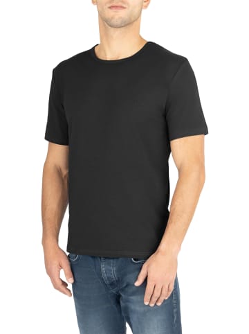 normani 2er Set Herren T-Shirts aus Bio-Baumwolle Nyons in Schwarz