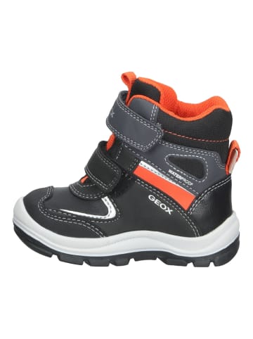 Geox Stiefelette in Schwarz/Orange