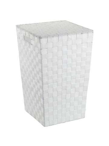 Wenko Wäschekorb Adria 48l in Weiß, (B) 33 x (H) 53 x (L) 33 cm
