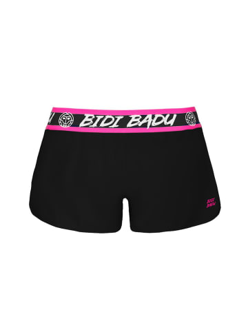 BIDI BADU Tiida Tech 2 In 1 Shorts - neon green/pink in schwarz/pink