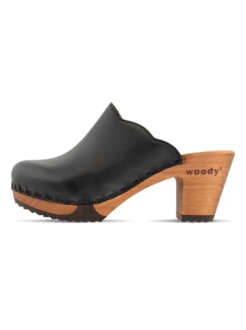 Woody Sandale in schwarz