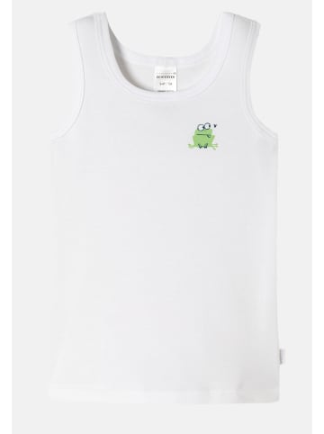 Schiesser Unterhemd / Tanktop Feinripp Organic Cotton in Weiß