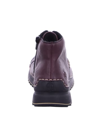 rieker Schnürstiefelette in brombeer