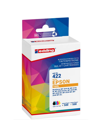 edding Tintenpatrone ersetzt Multipack 4 Epson T1631+32+33+34