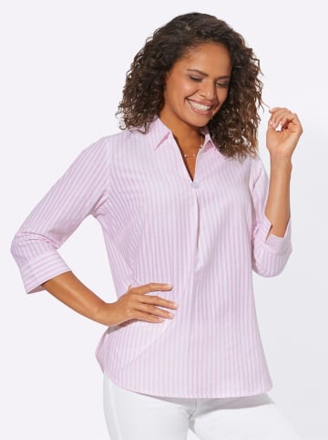 WITT WEIDEN Gestreifte Bluse in rosé-weiß-gestreift