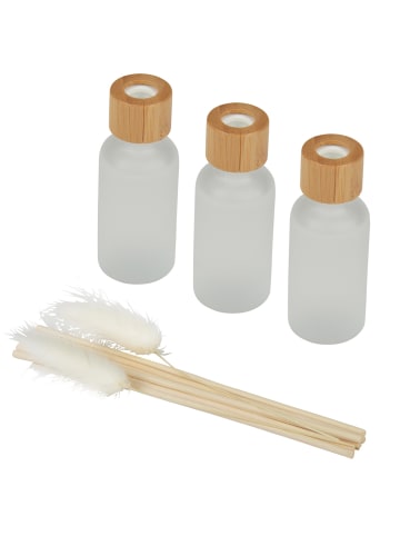 Homea Raumduft mit Strohhalmen, 3er-Set, je 30 ml in Beige, 3,5 x 10 x 16,3 cm