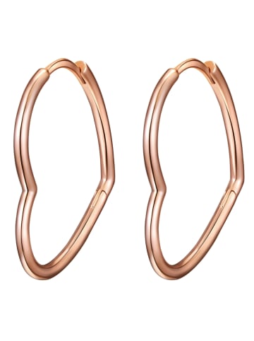 Glanzstücke München Creolen Herz Sterling Silber in roségold