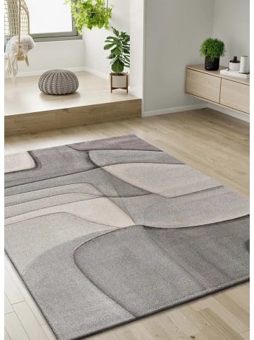 Atticgo Kurzflor-Teppich MEDEL in grau