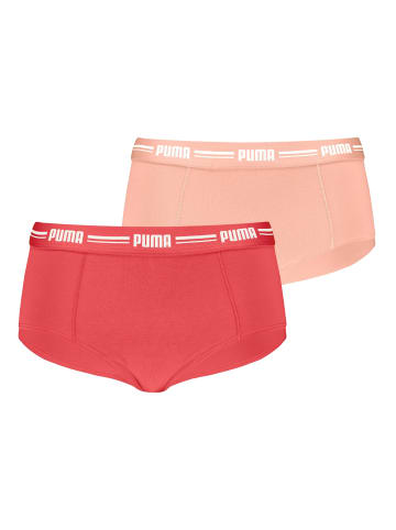 Puma 2er Pack Mini Shorts in Koralle
